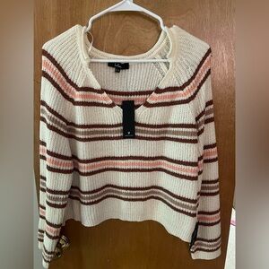 Striped Knit Sweater